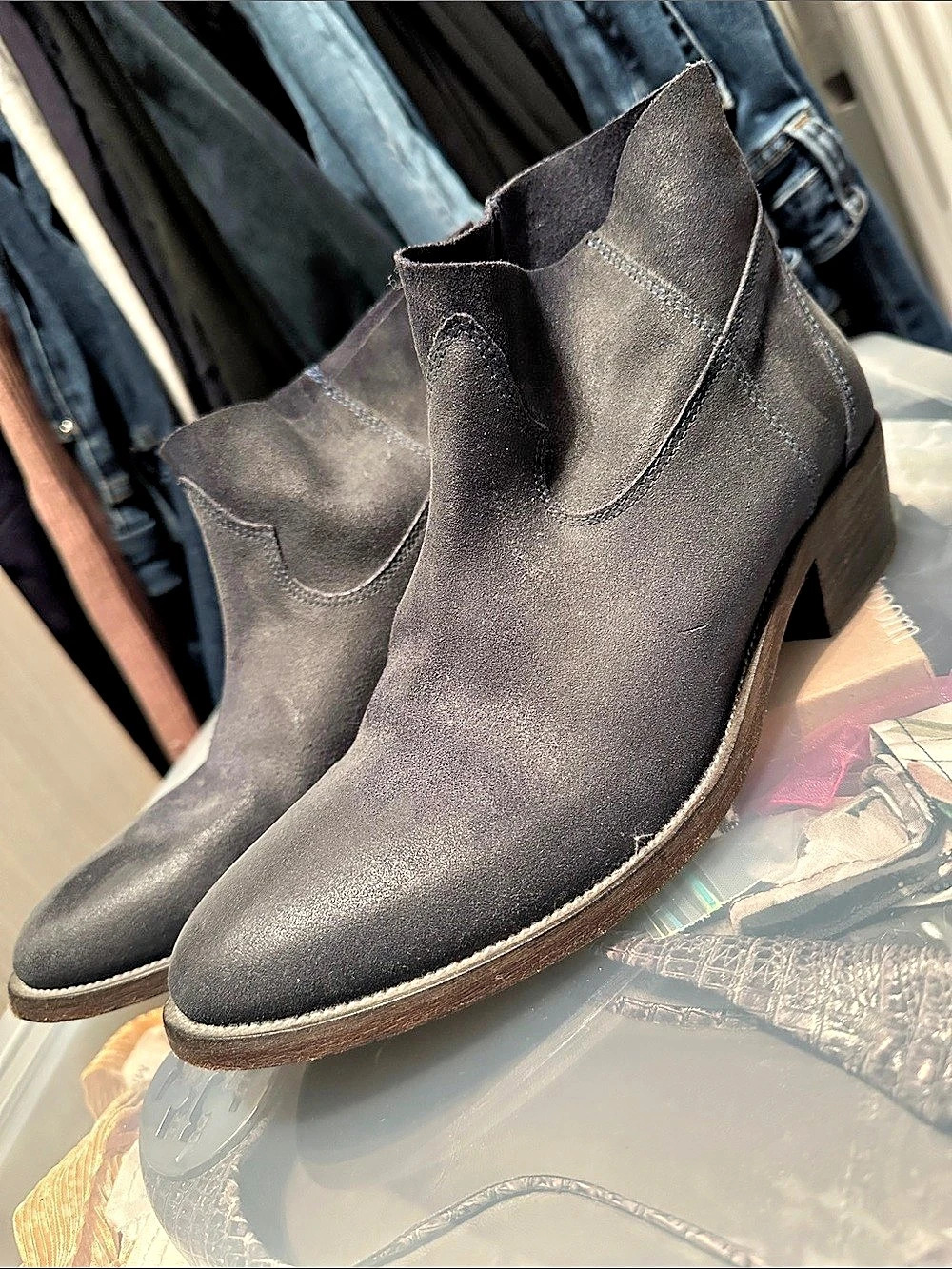 Barney's Black Ankle Boots
